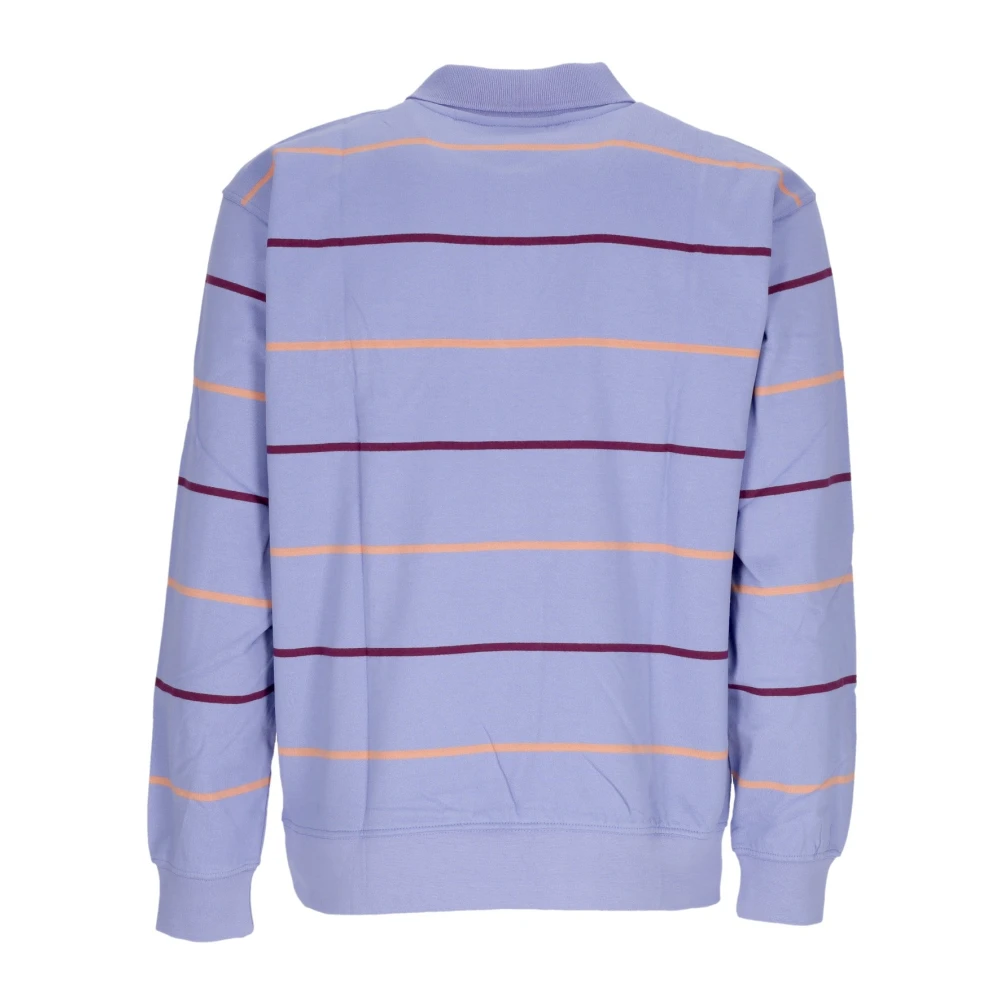 Obey Lange Mouw Polo Sweatshirt Digitaal Violet Purple Heren