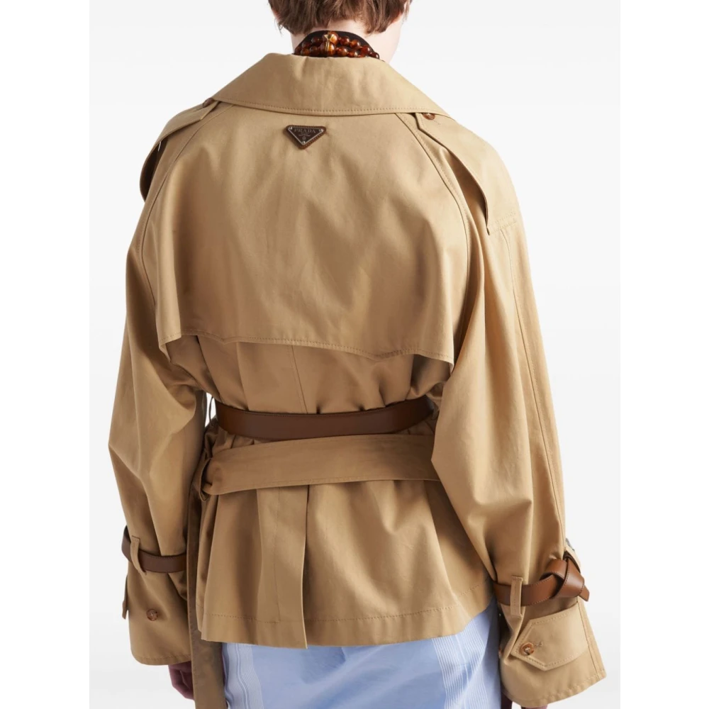Prada Beige Trenchcoat Damesjas Beige Dames