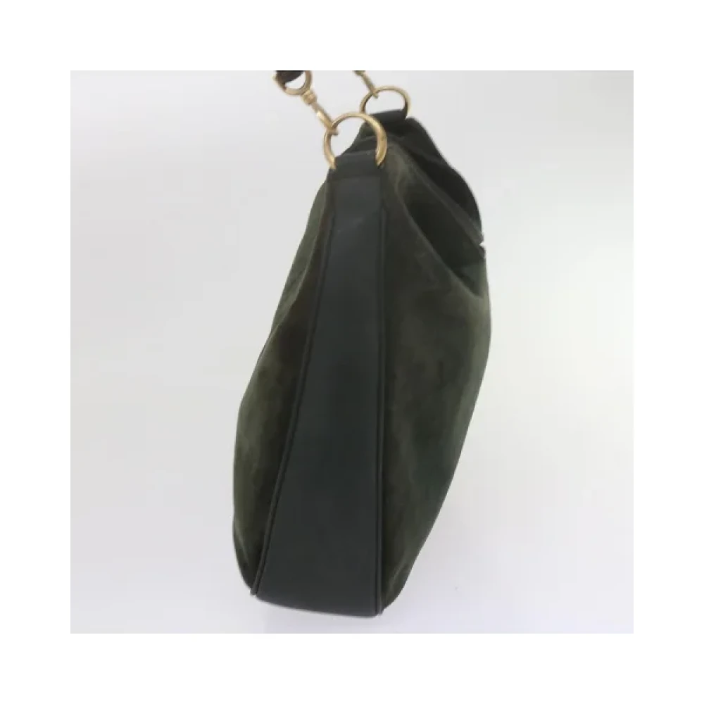 Gucci Vintage Pre-owned Suede handbags Green Dames