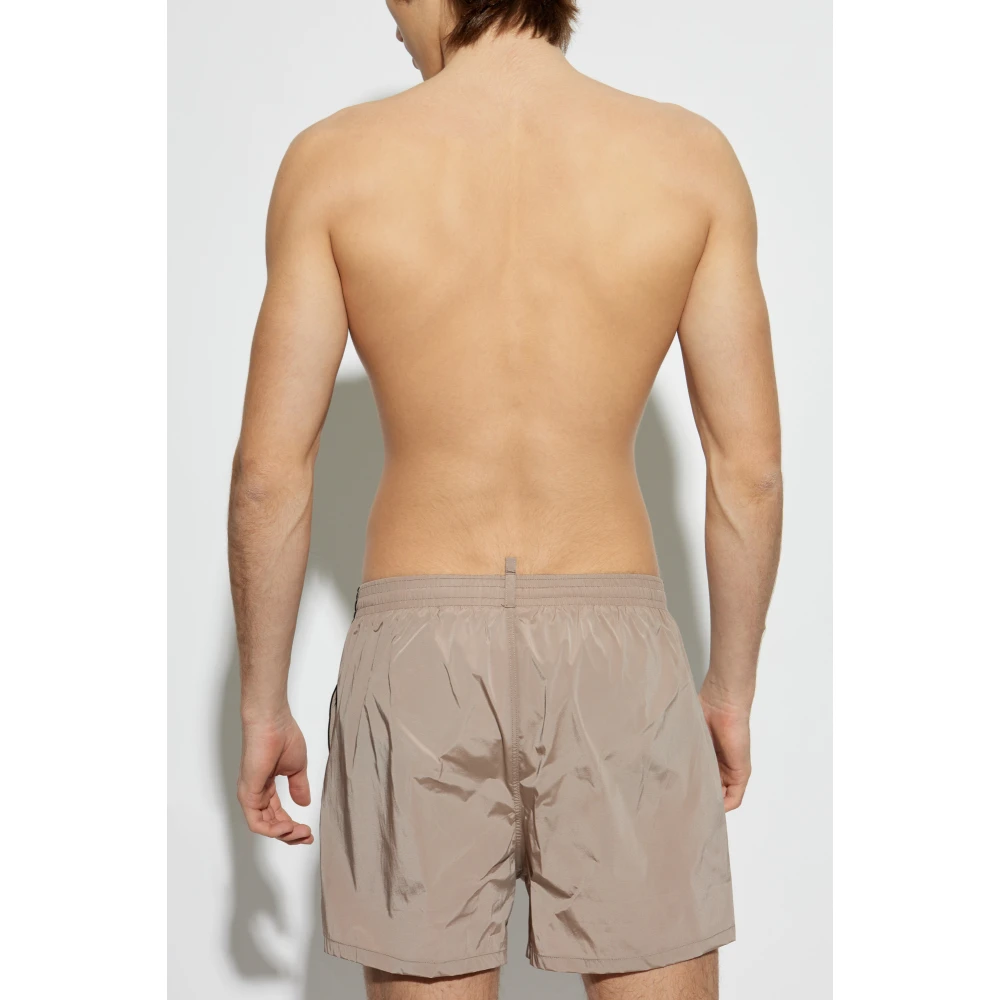 Dsquared2 Zwemshorts met logo Beige Heren