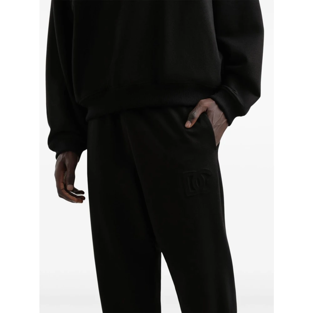Dolce & Gabbana Zwarte broek voor mannen Black Heren