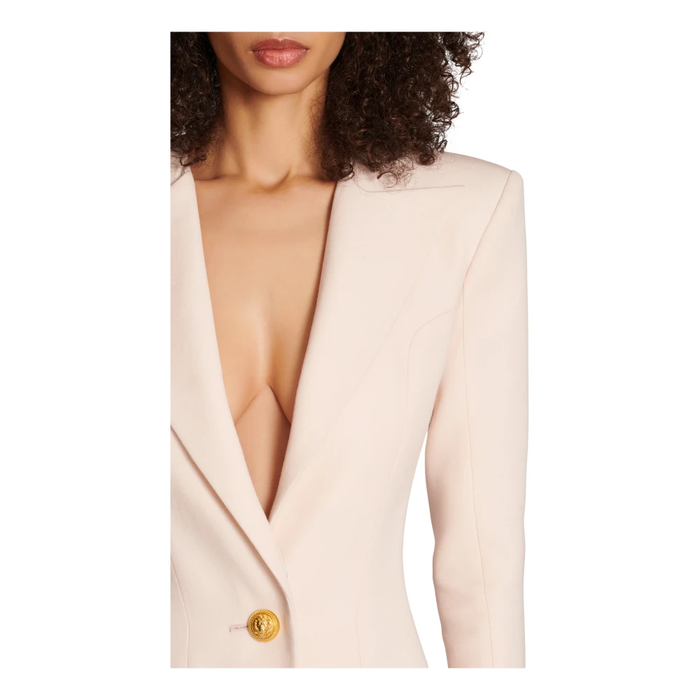 Balmain Korte korrel de poederjurk Pink Dames