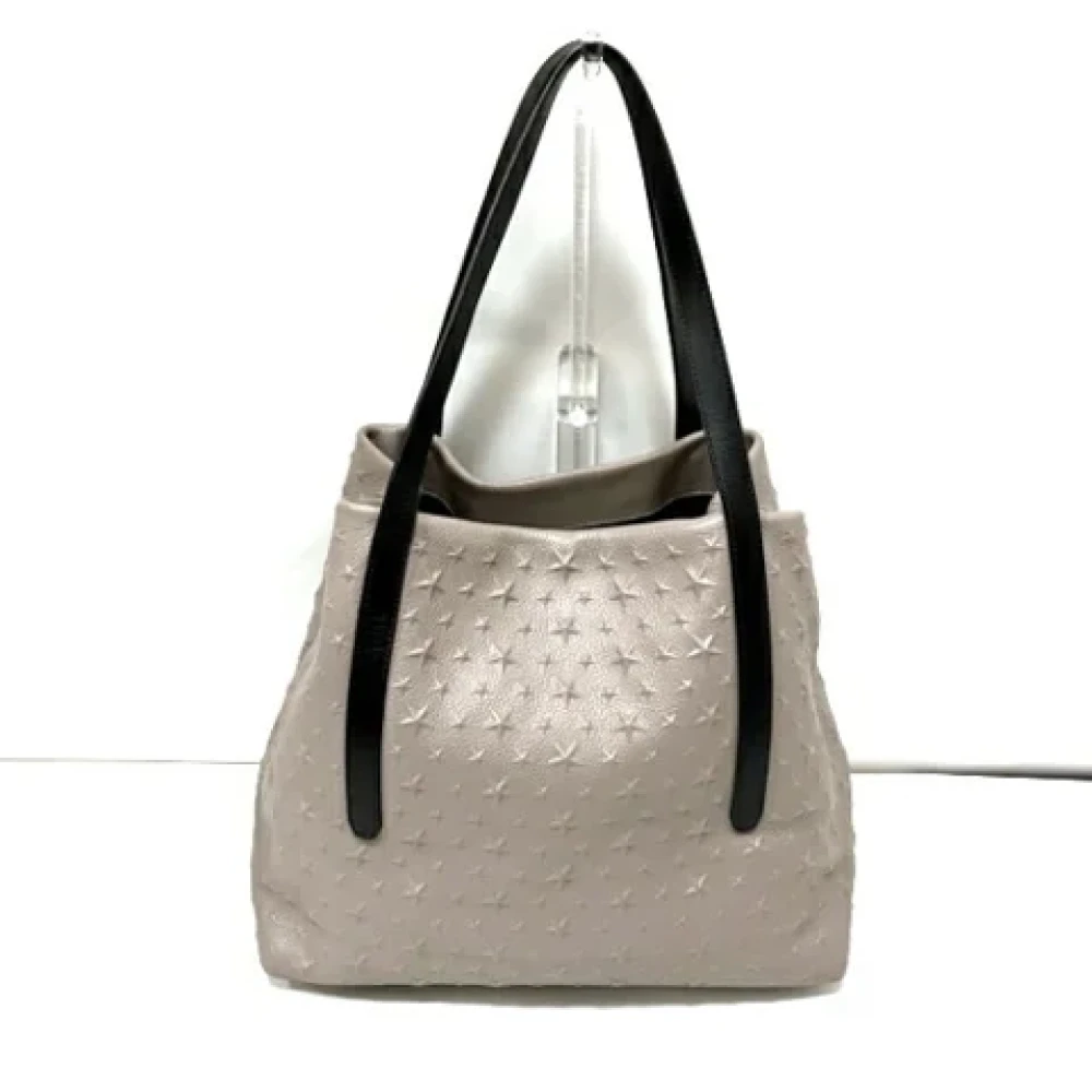 Jimmy Choo Pre-owned Leather shoulder-bags Gray Dames
