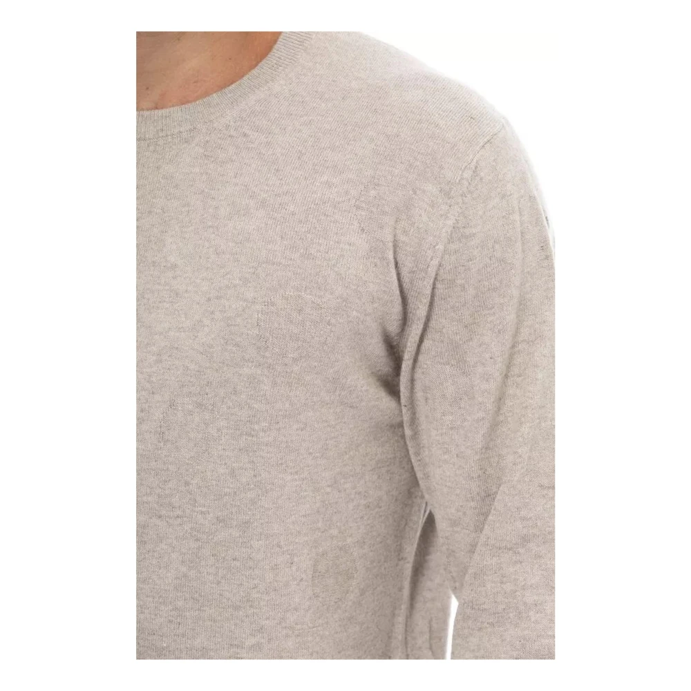 Alpha Studio Beige Crewneck Sweater veelzijdig stijlvol ontwerp Beige Heren