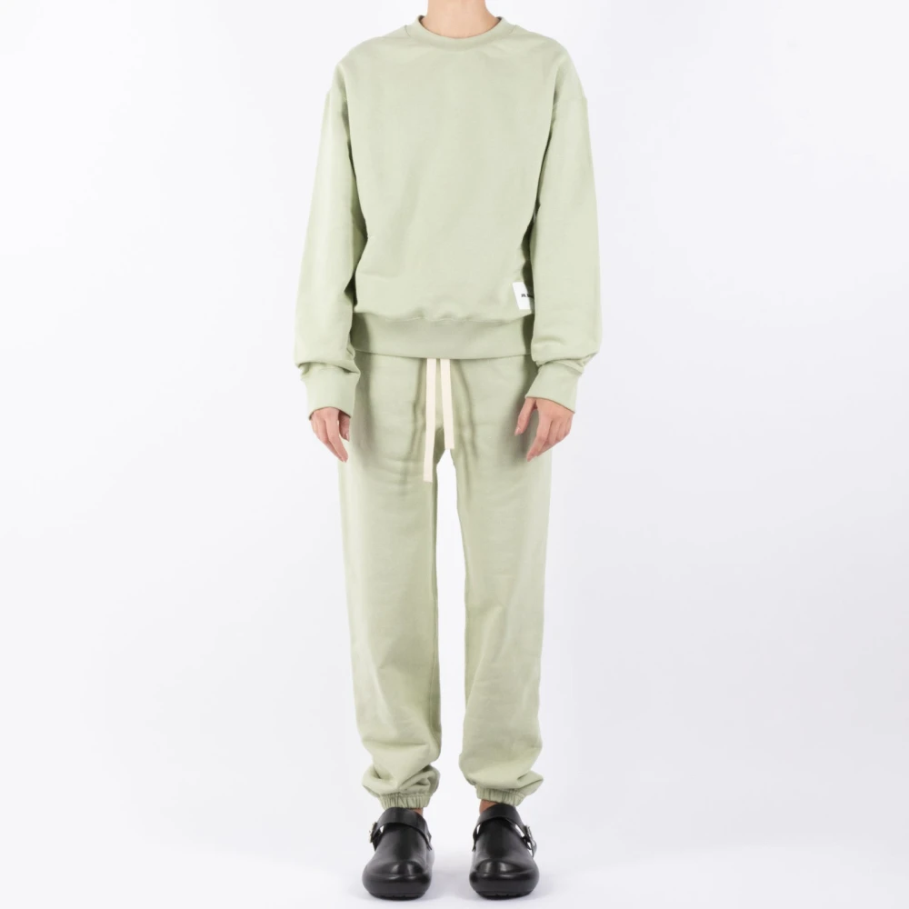 Jil Sander Groene Katoenen Sweater Green Heren
