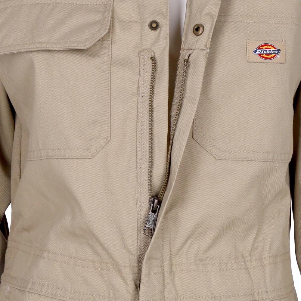Dickies Woestijnzand Jumpsuit met Ritssluiting Beige Heren