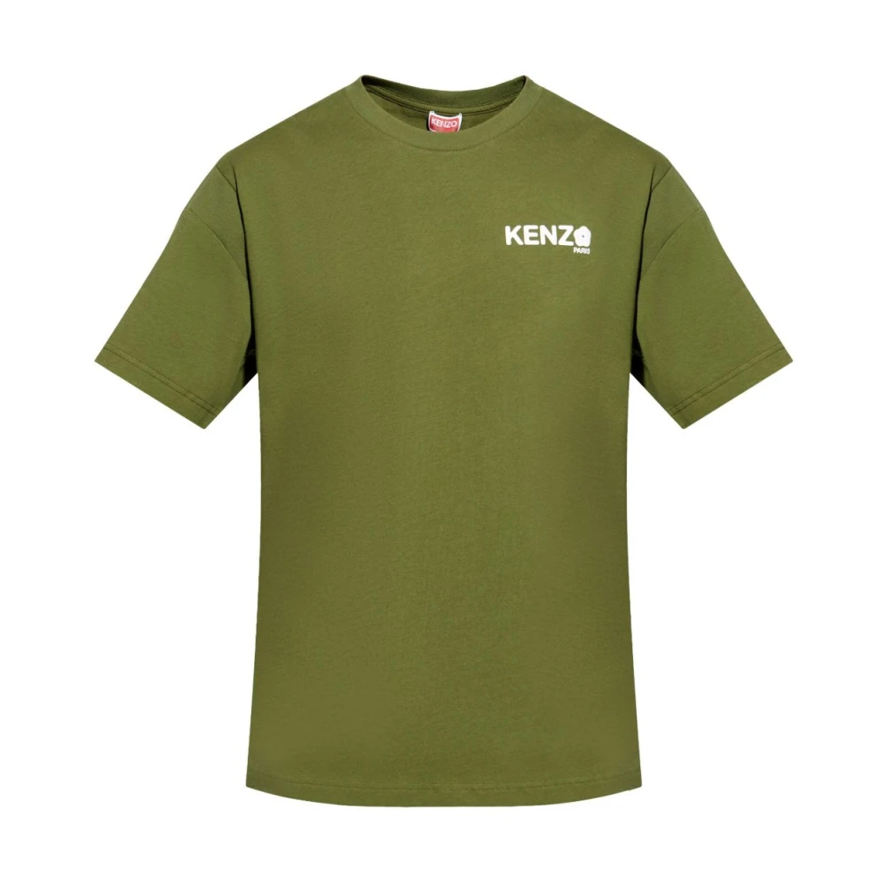 Kenzo Groene Crew Neck Korte Mouwen T-shirt Green Heren