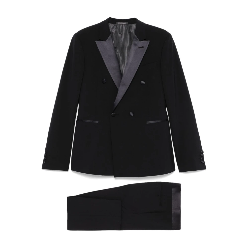 Emporio Armani Hombre Azul - Esmoquin Cruzado - Suits - L