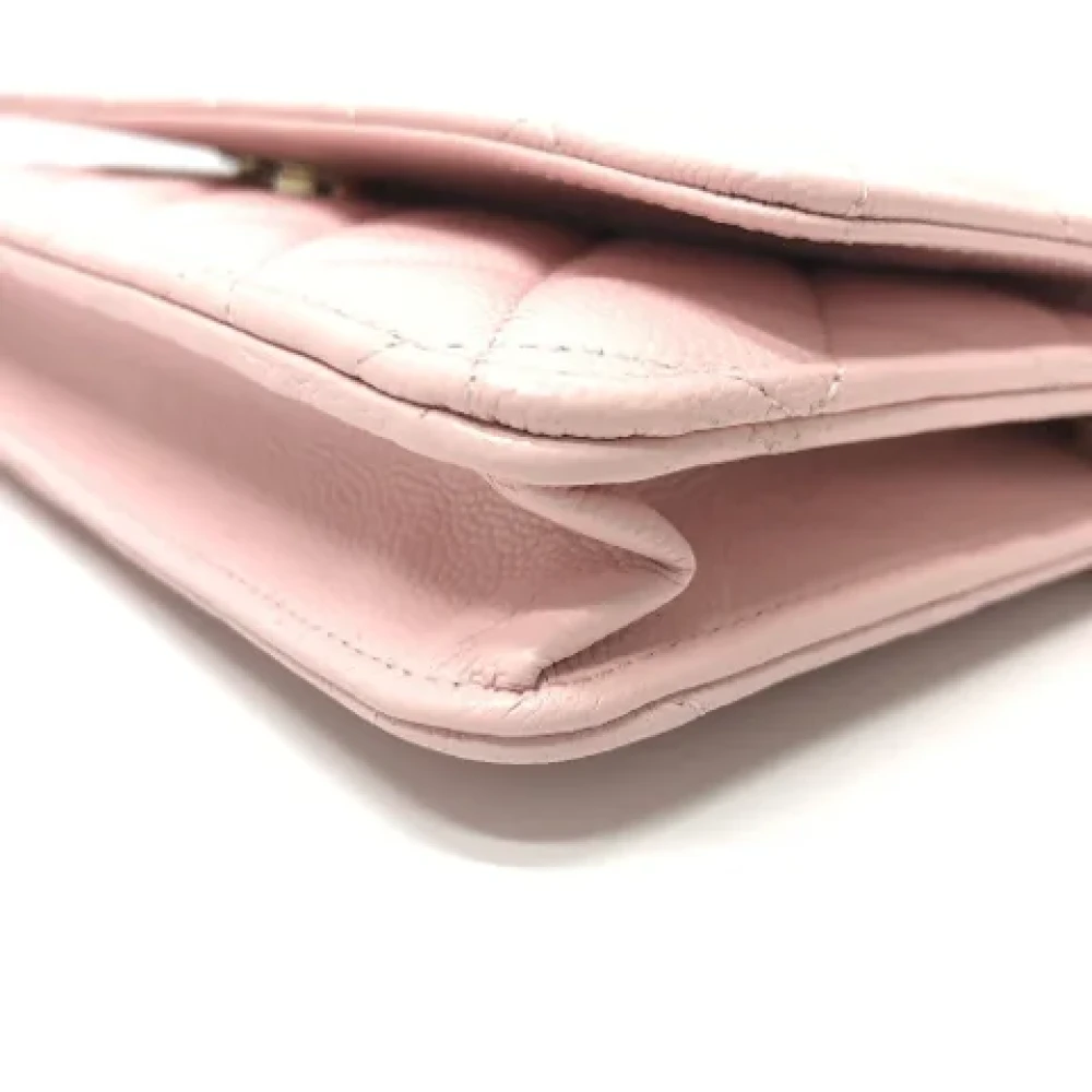 Chanel Vintage Pre-owned Leather chanel-bags Pink Dames