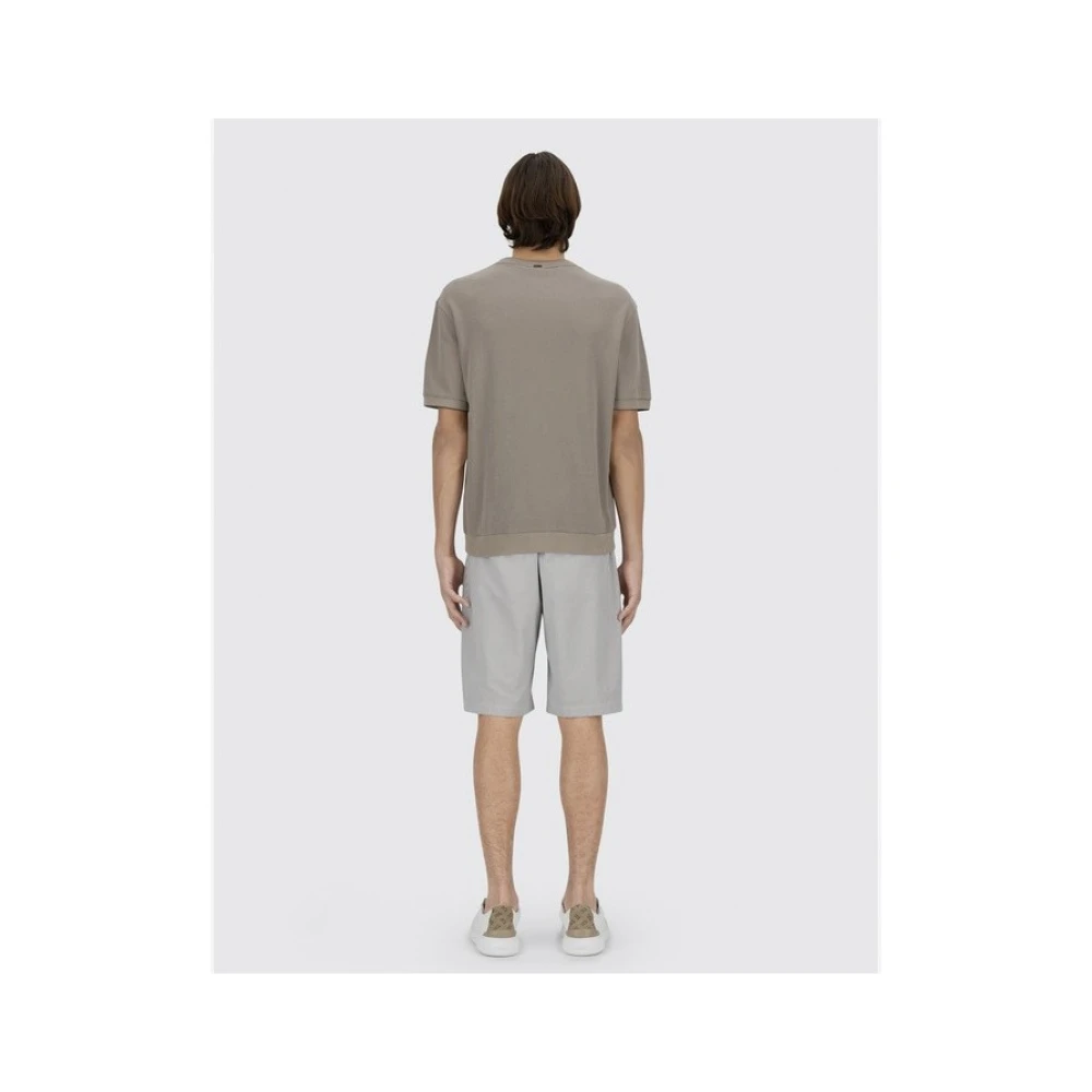 Herno T-shirt met ronde hals Brown Heren