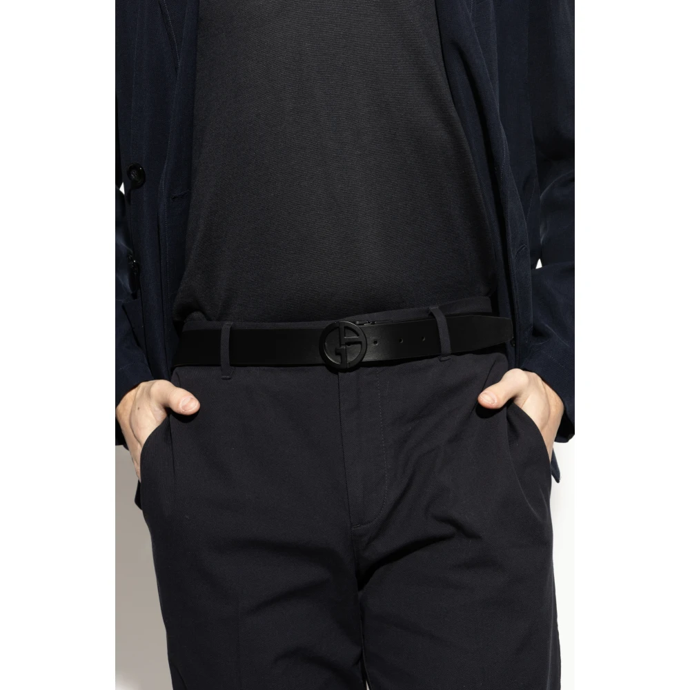 Giorgio Armani Riem met verwisselbare gespen Green Heren