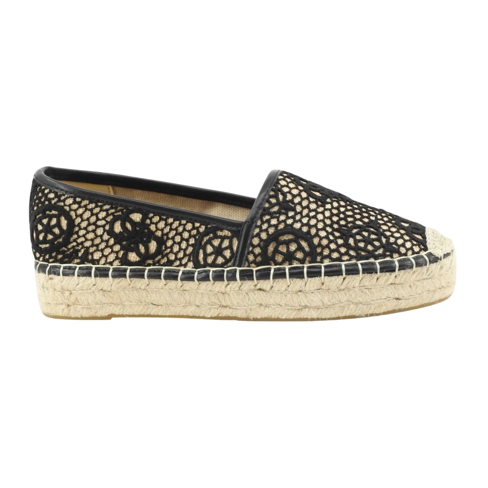 Guess Women's Black Espadrilles, 6 Uk, Moccasin