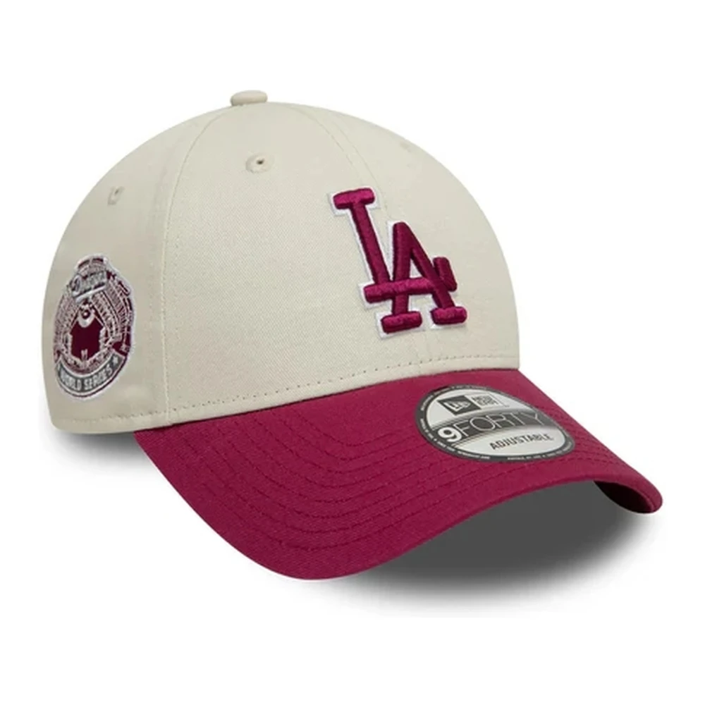 new era Beige Dodgers WS Patch Pet Beige Heren