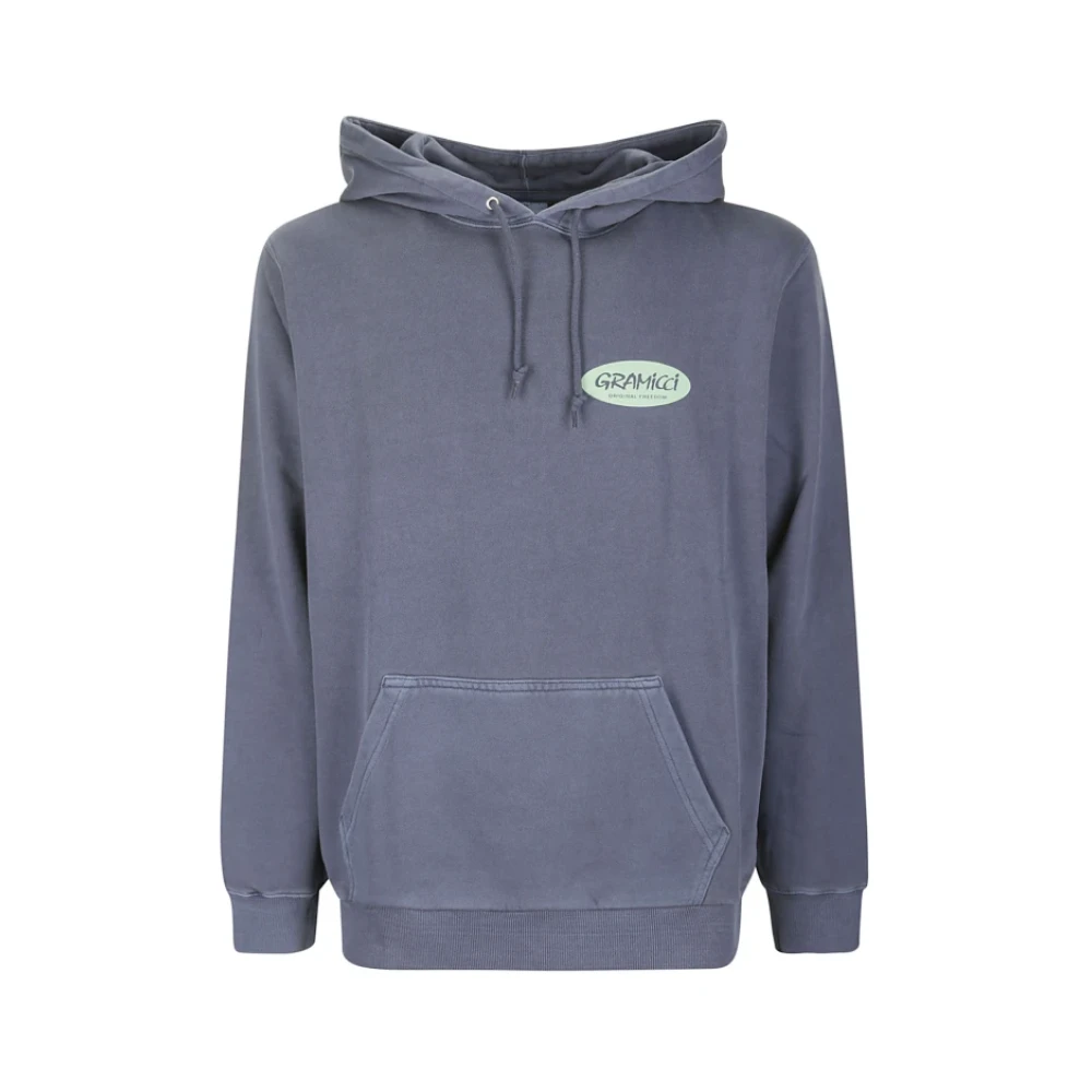 Gramicci Klieke Freedom Oval Hoodie Blue Heren