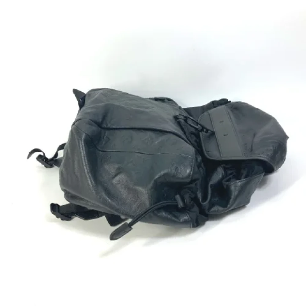Louis Vuitton Vintage Pre-owned Leather shoulder-bags Black Dames