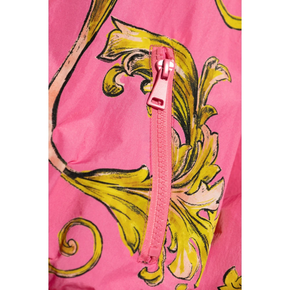 Versace Jeans Couture Jas met Outline Barocco print Pink Dames