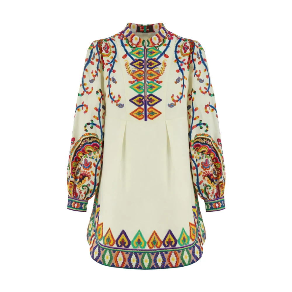 Etro Multicolor Lightweight Tunic Dress - Female - Short Dresses - S - Dresses