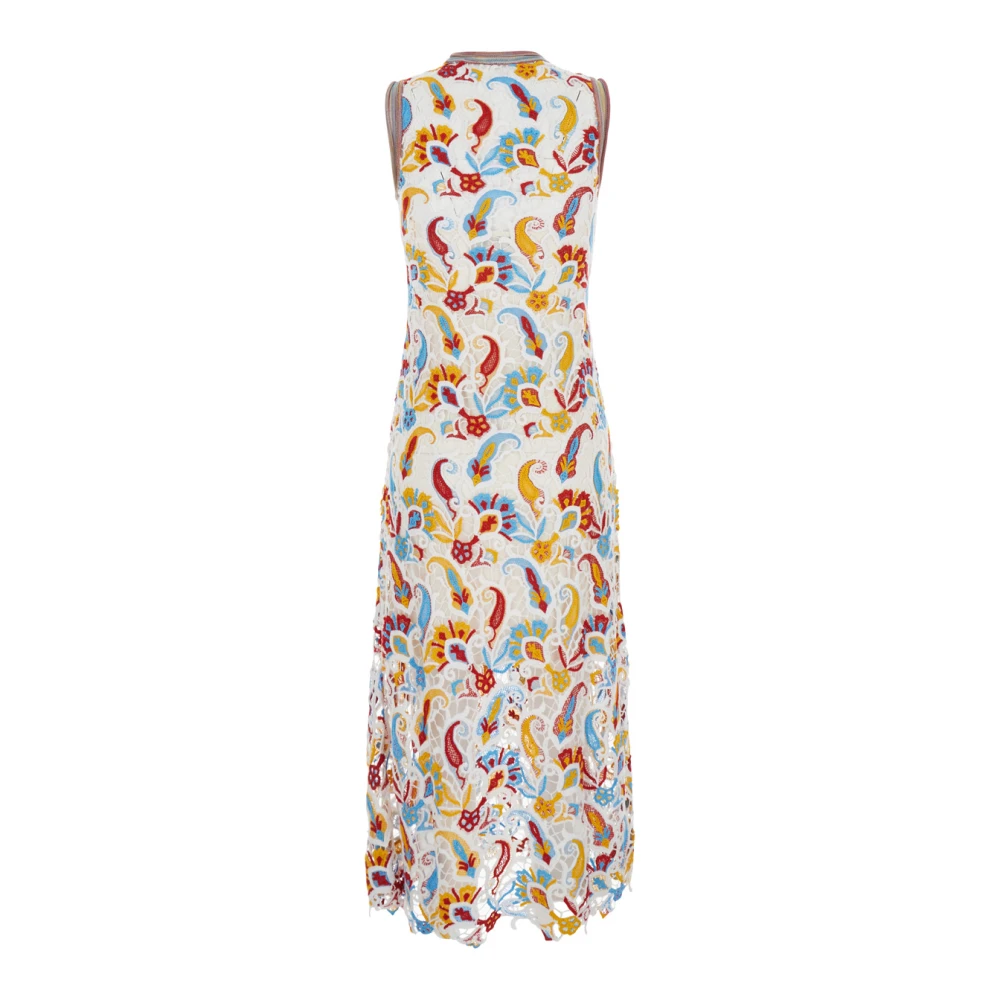 ETRO Bloemenprint Mouwloze Lange Jurk Multicolor Dames