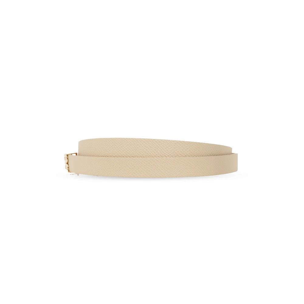 Victoria Beckham Leren riem Beige Dames