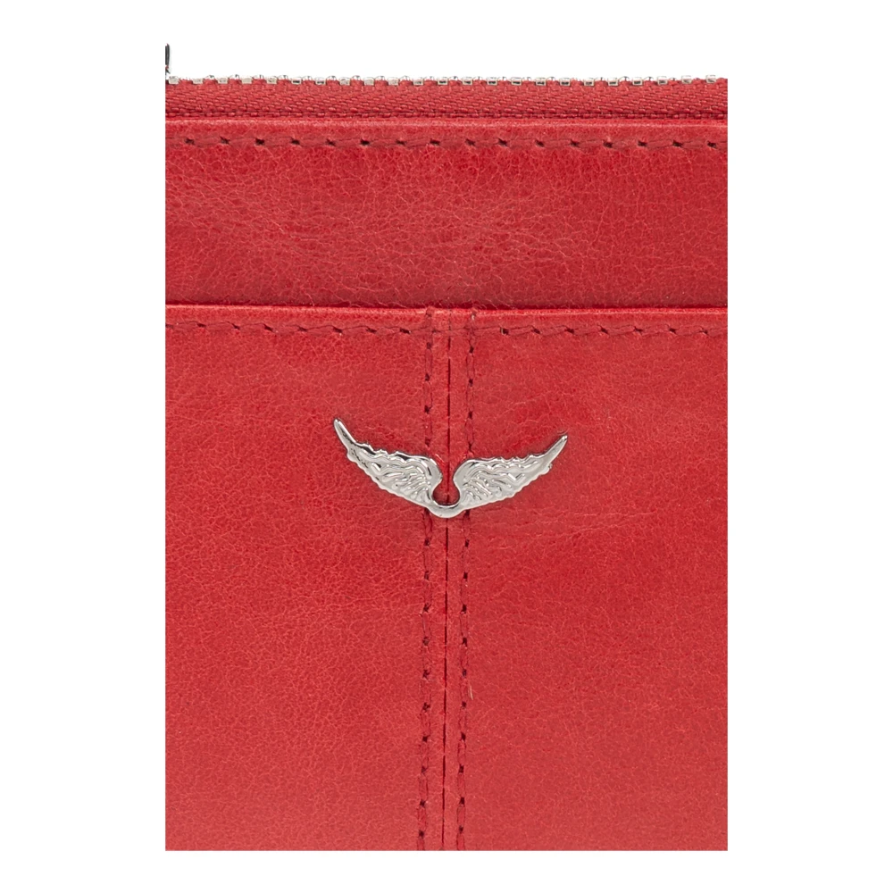 Zadig & Voltaire Leren portemonnee Red Dames
