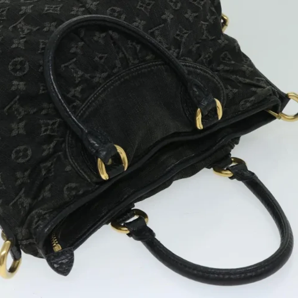 Louis Vuitton Vintage Pre-owned Denim louis-vuitton-bags Black Dames