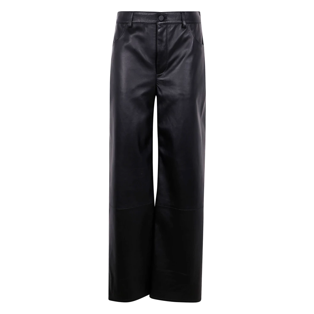 Loulou Studio Leren broek voor stijlvolle outfits Black Dames