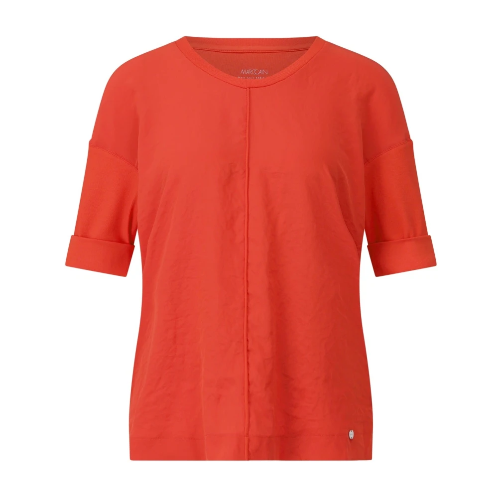 Marc Cain - Tops > T-Shirts - Red - Marc Cain - Modalova