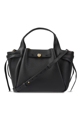 Svart Romy Pebbled Satchel Väska