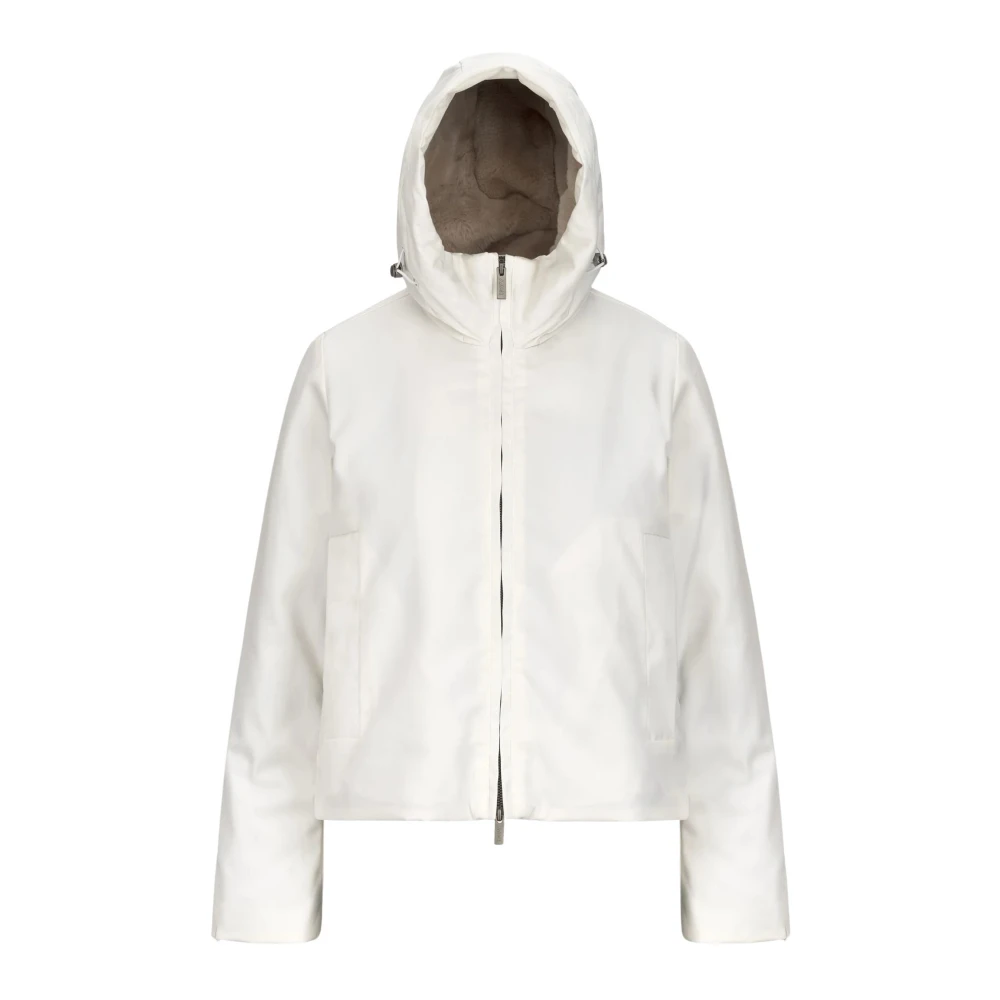 K-way Witte Gardenianatur Twill Bontjas White Dames