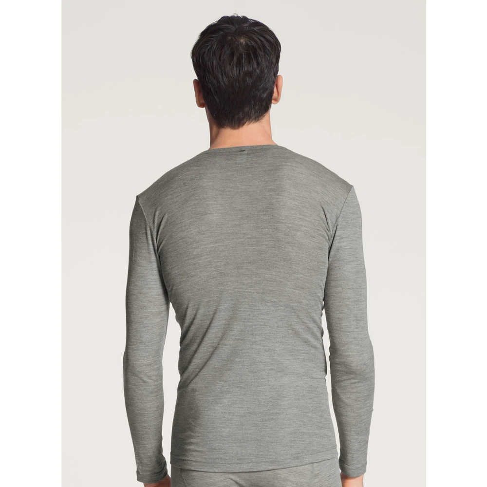 CALIDA Lange Mouw T-shirt Gray Heren