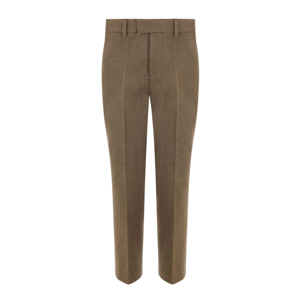 Ann Demeulemeester Groene Cropped Skinny Broek Green Dames