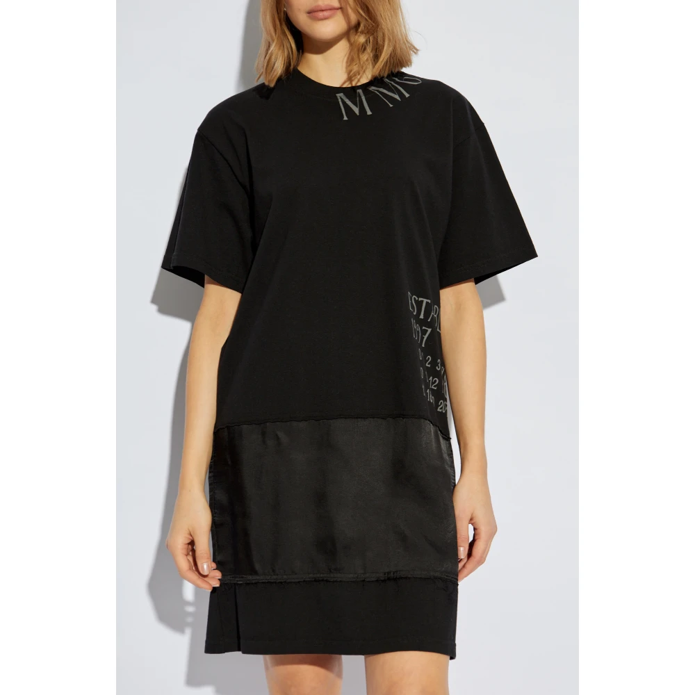 MM6 Maison Margiela Printjurk Black Dames