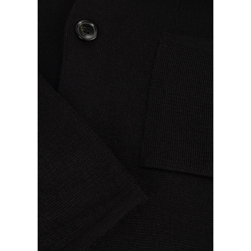 Forét Zwarte Wol Vest Craft Stijl Black Heren