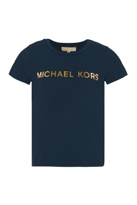 t-shirt-en-melange-de-coton-bleu-avec-logo-dore