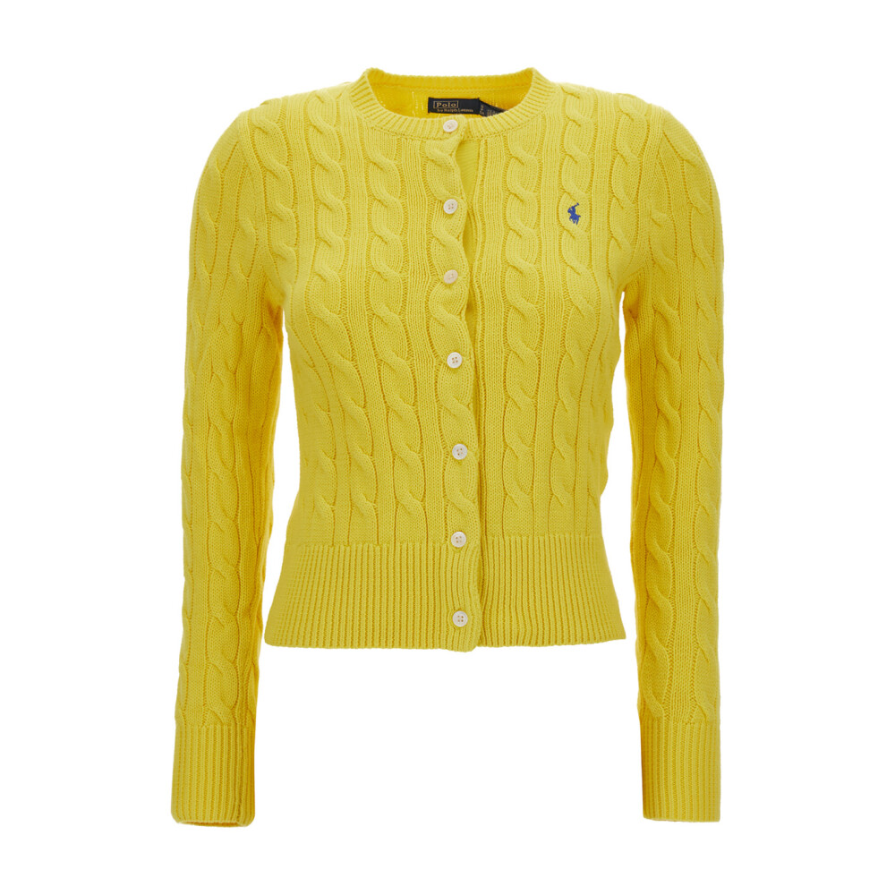 Gele Cardigan Trui Polo Ralph Lauren Dames Miinto.be