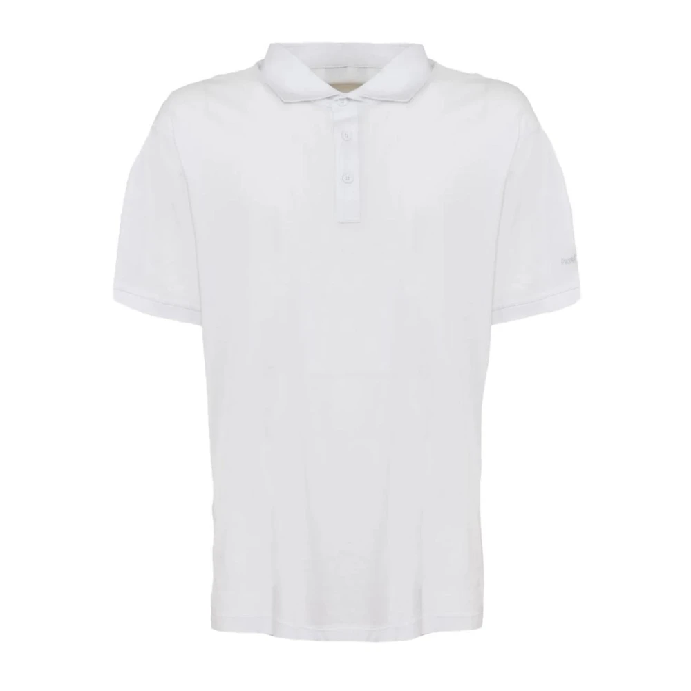 People of Shibuya Witte Katoenen Poloshirt met Klassieke Kraag White Heren