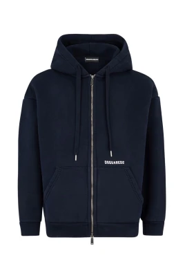 Logo Boyfriend Fit Zipped Hoodie