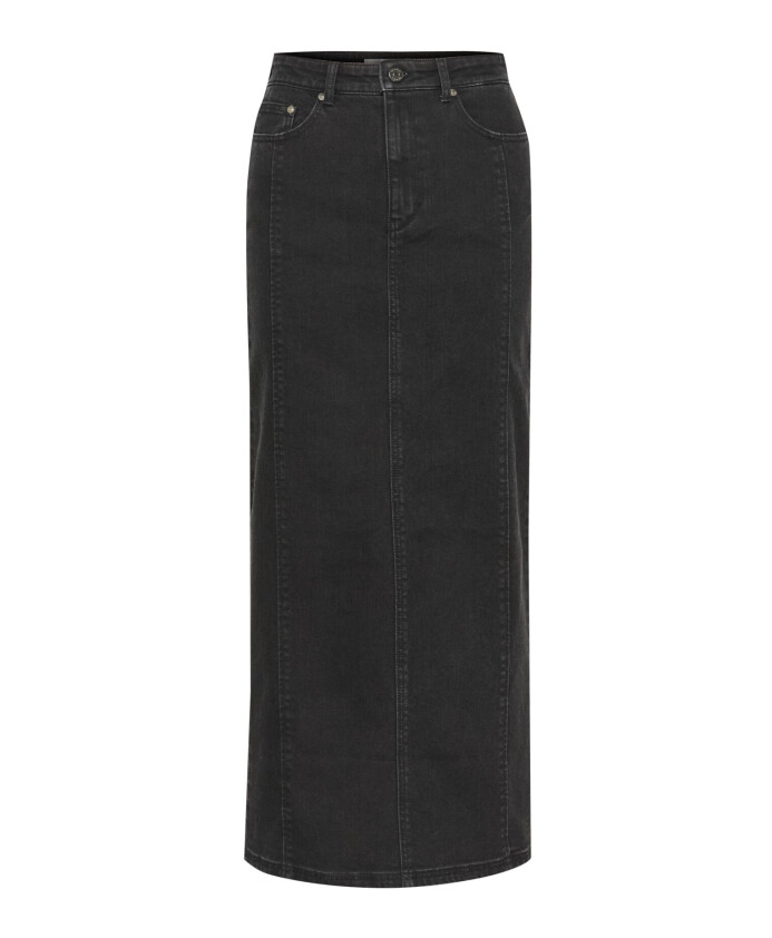 jupe-longue-en-denim-classique-gris-fonce