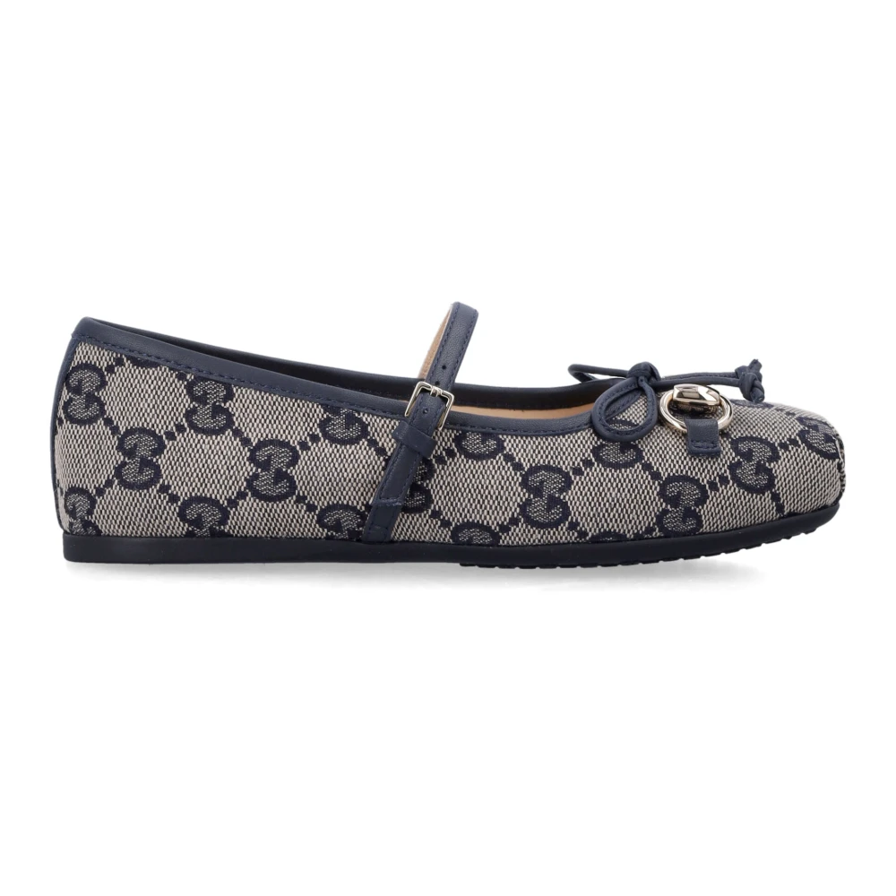 Gucci , Kids Ballerina Shoes, Female, Multicolor, 29 Eu, Horsebit Ballerina