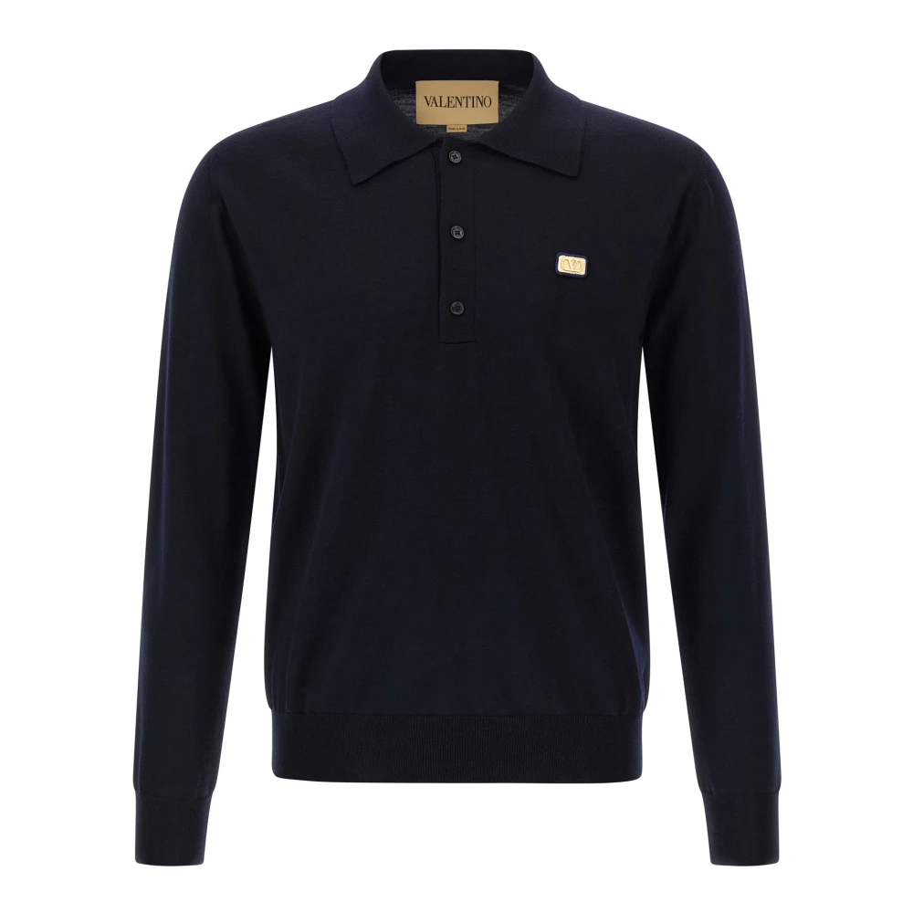 Valentino Garavani Men's Blue Vlogo Signature Polo