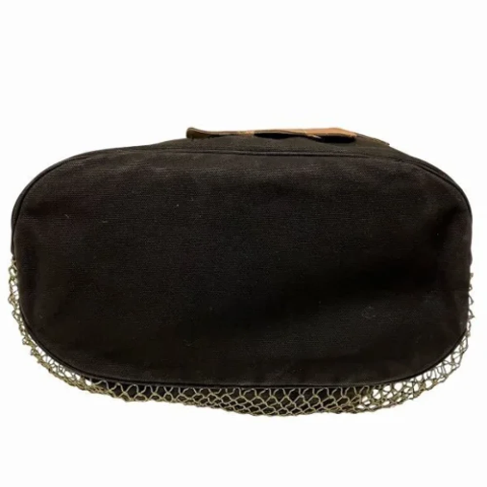 Chanel Vintage Pre-owned Canvas chanel-bags Brown Dames