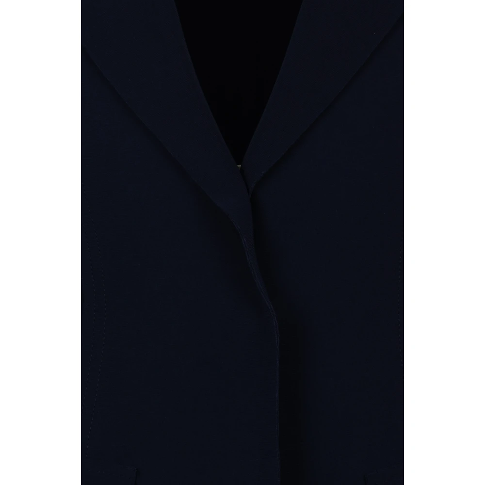 Norma Kamali Blauwe Boy Fit Jas Blue Dames