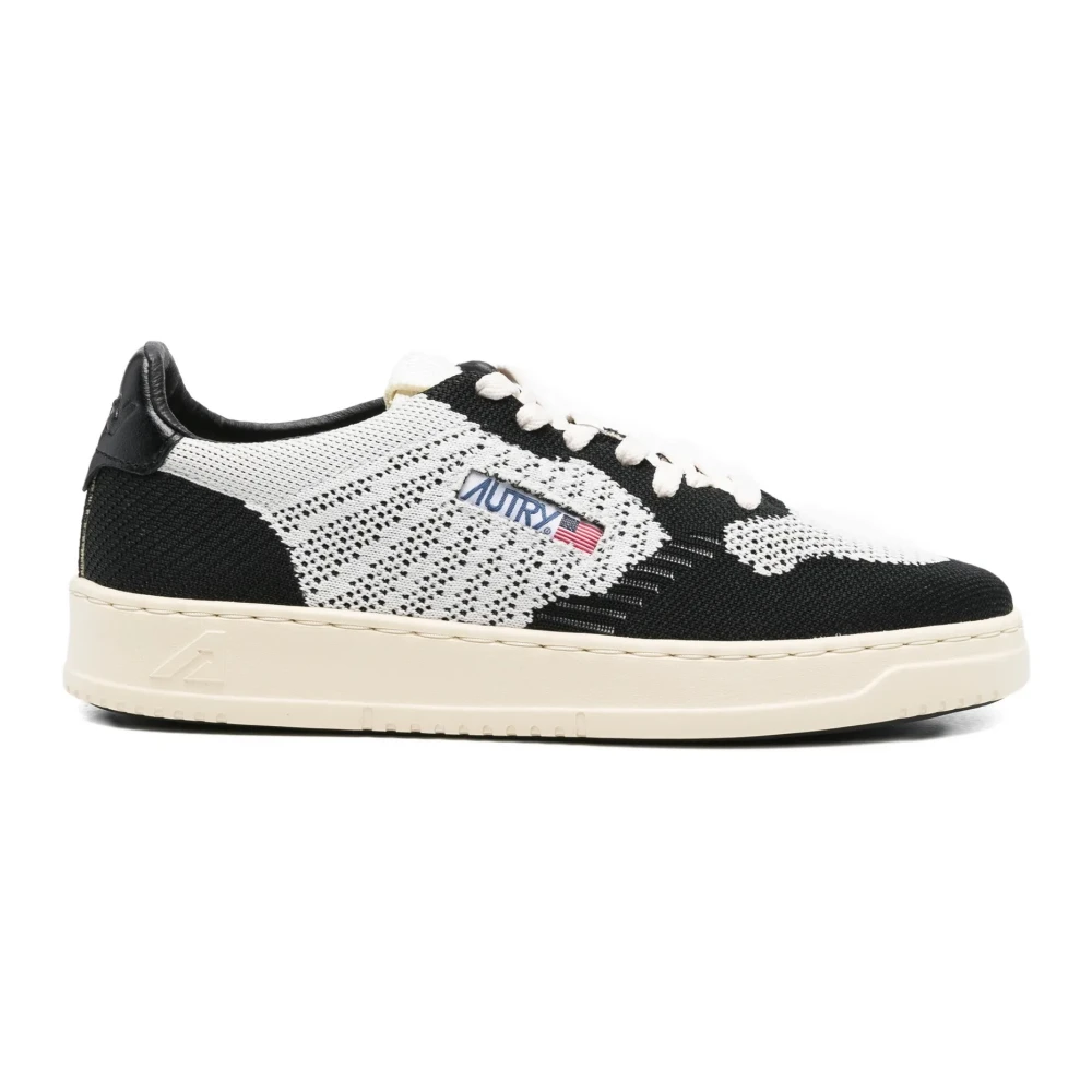 Autry Men's Black Sneakers, 7 Uk, Medalist Easeknit Low