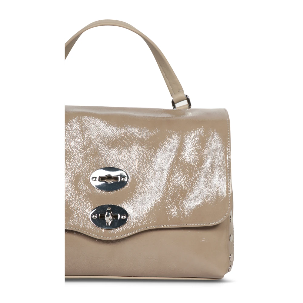 Zanellato Taupe Leren Crossbody Tas Beige Dames