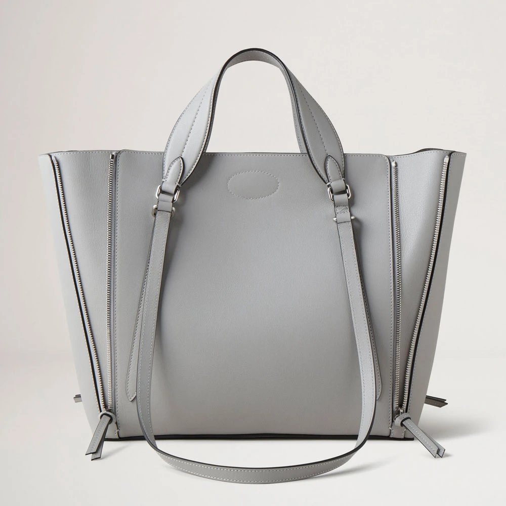 Mulberry Lichtgrijze Rits Tote Tas Gray Dames