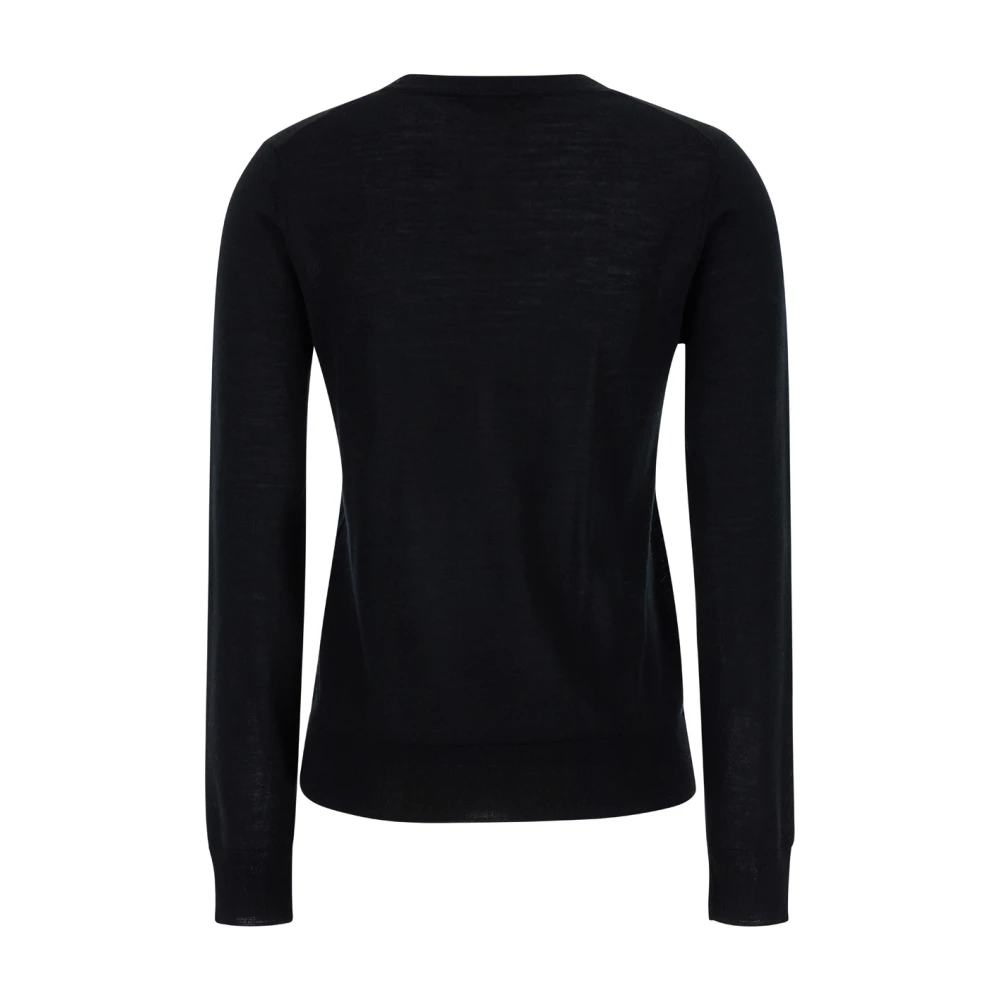 P.a.r.o.s.h. Zwarte Crewneck Sweater met Lange Mouwen Black Dames