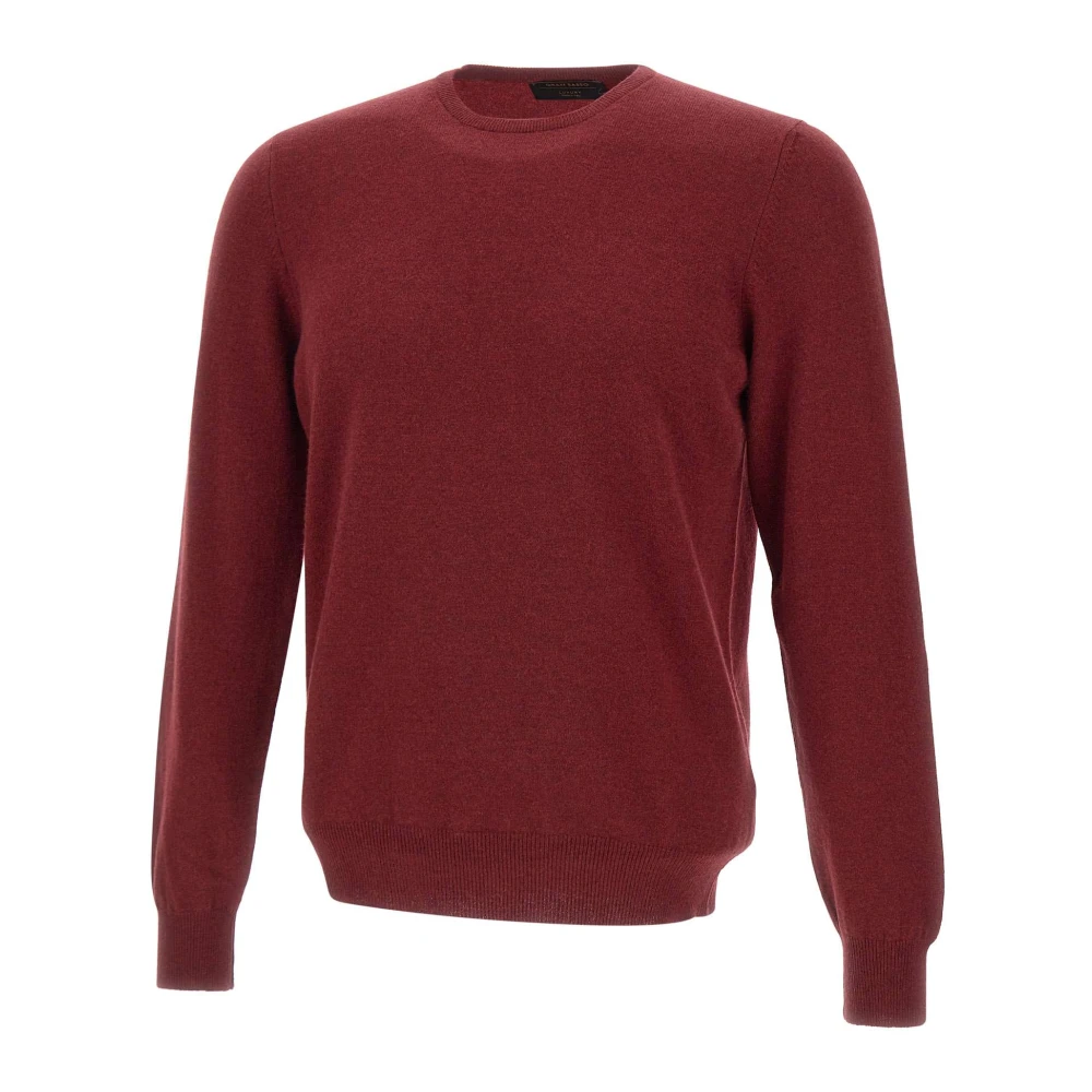 Gran Sasso Hombre Rojo - Suéter De Cuello Redondo- Knitwear - L- Suéter De Cuello Redondo