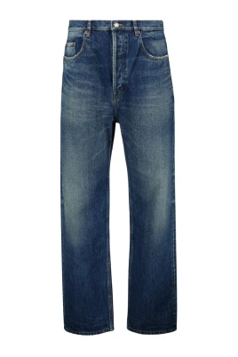 Högmidjade denimjeans