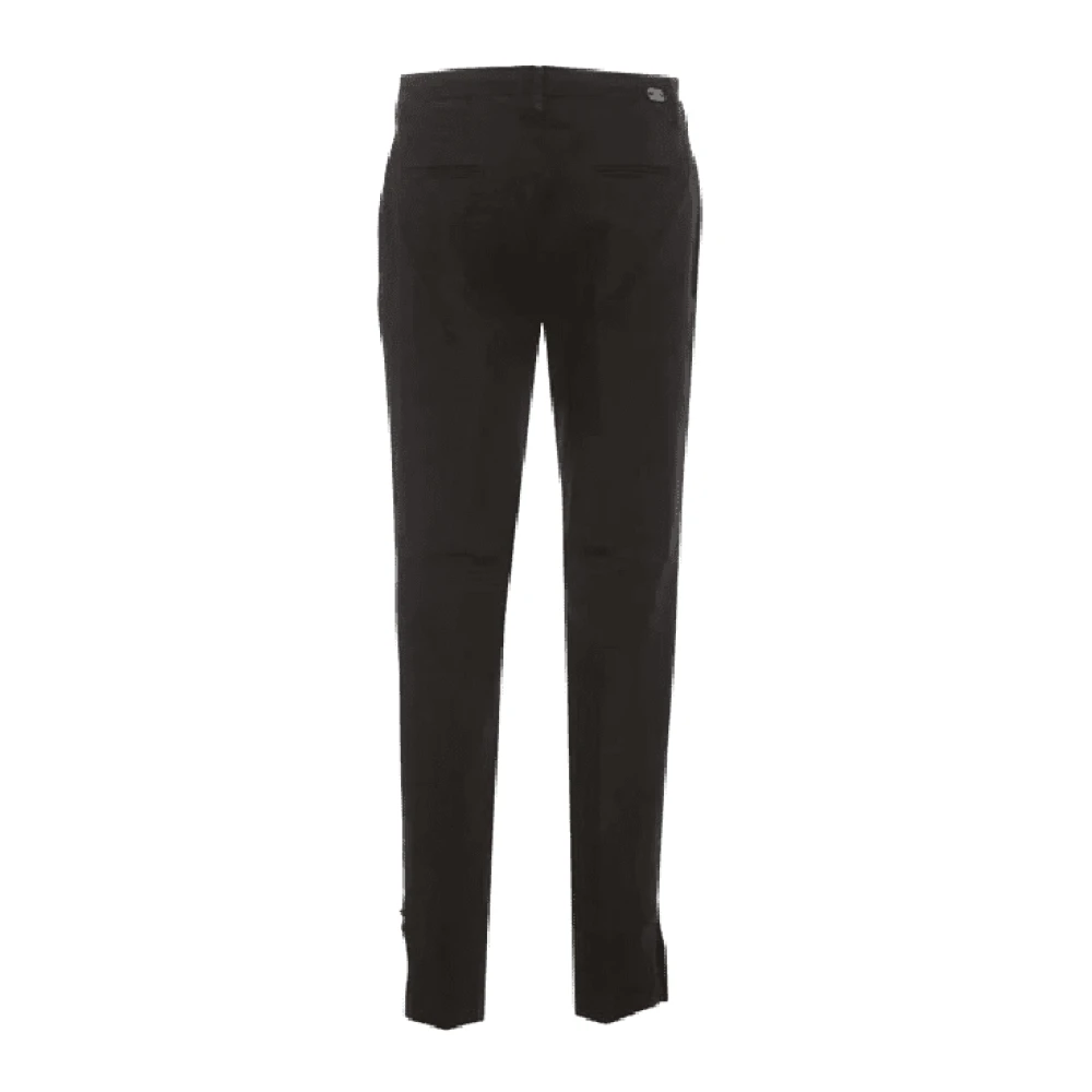 Liu Jo Zwarte Chic Skinny Bottom Up Broek Black Dames