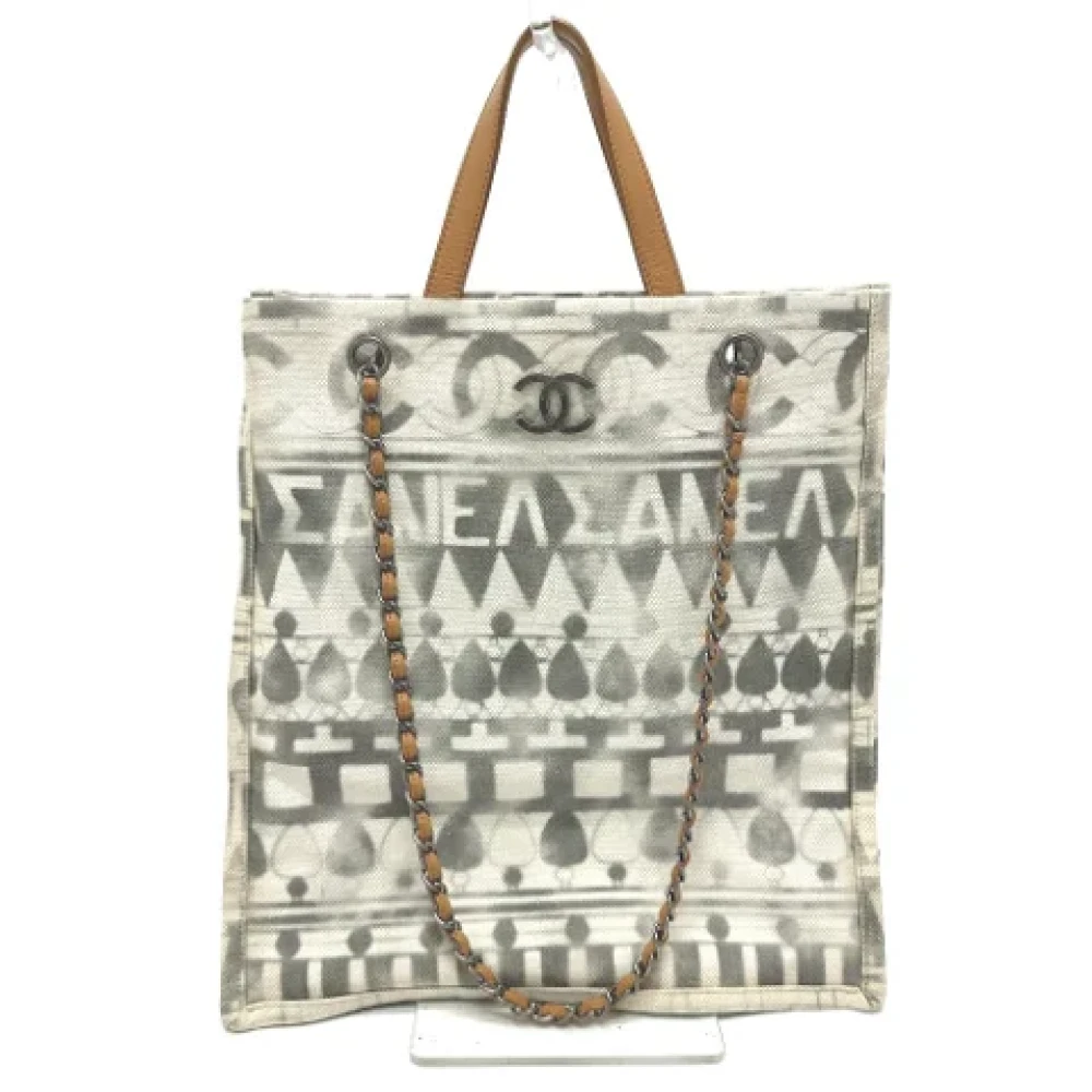 Chanel Vintage Pre-owned Leather chanel-bags Beige Dames